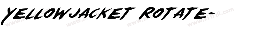 Yellowjacket Rotate字体转换